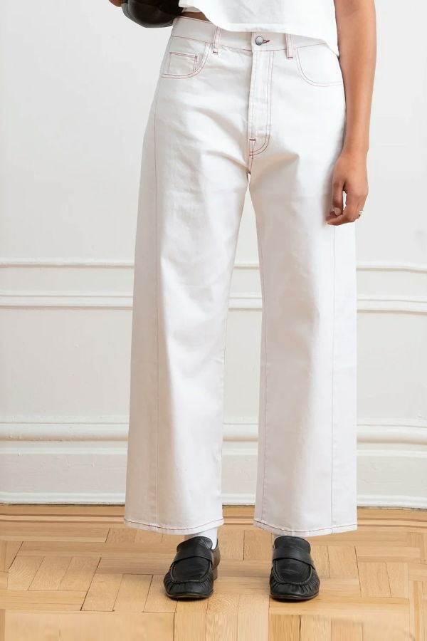 Loup Jamie Barrel Leg Jeans - White