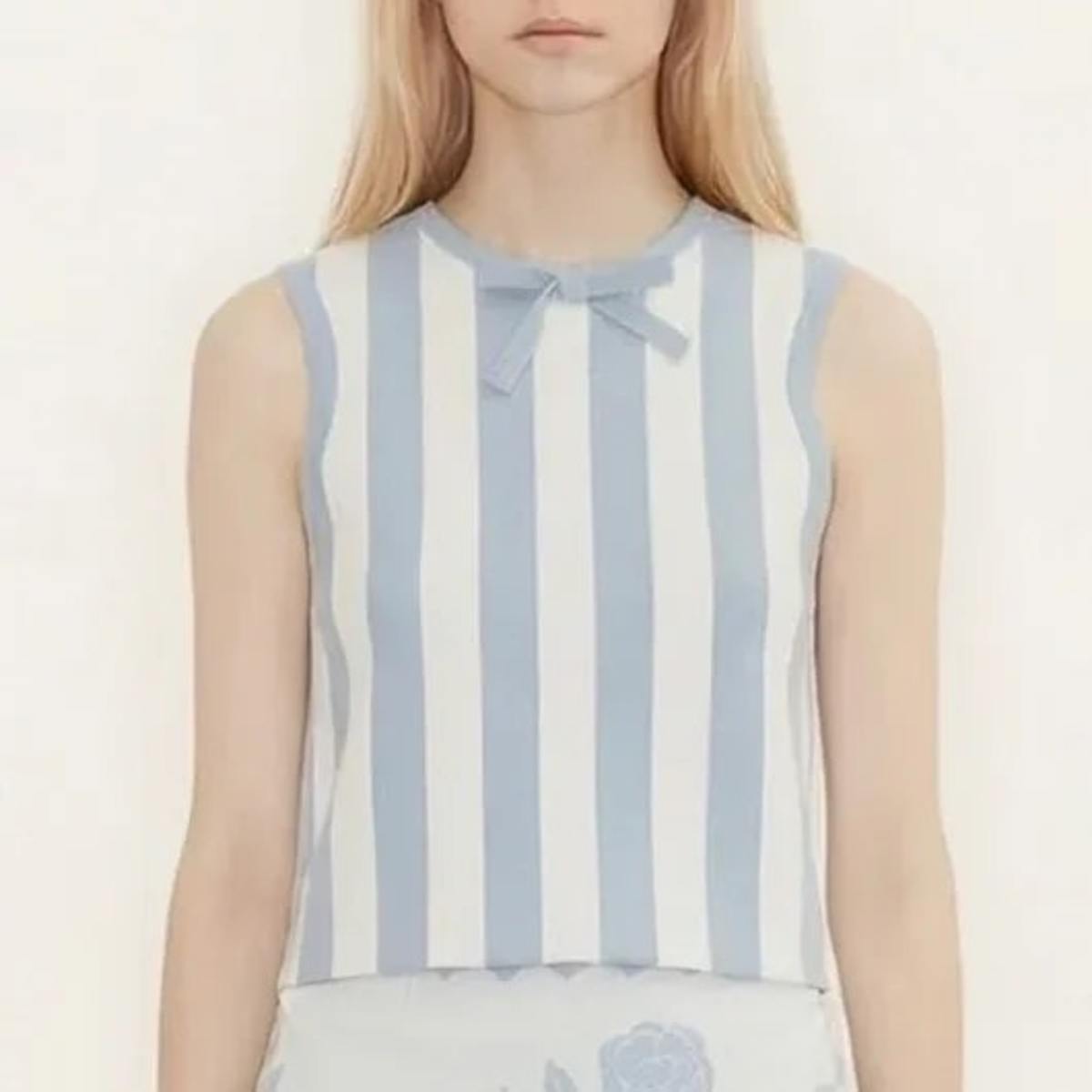 TINY BIG SISTER Wide Stripes Top - Blue - Image 2 of 5