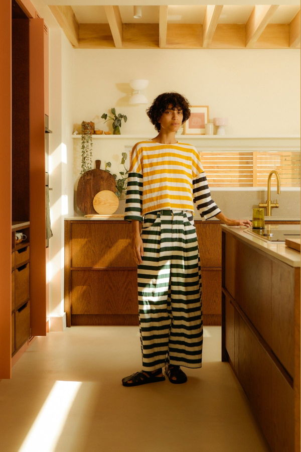 L.F.Markey Carr Top - Patchwork Stripe