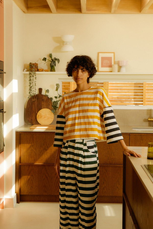 L.F.Markey Mason Trouser - Patchwork Stripe