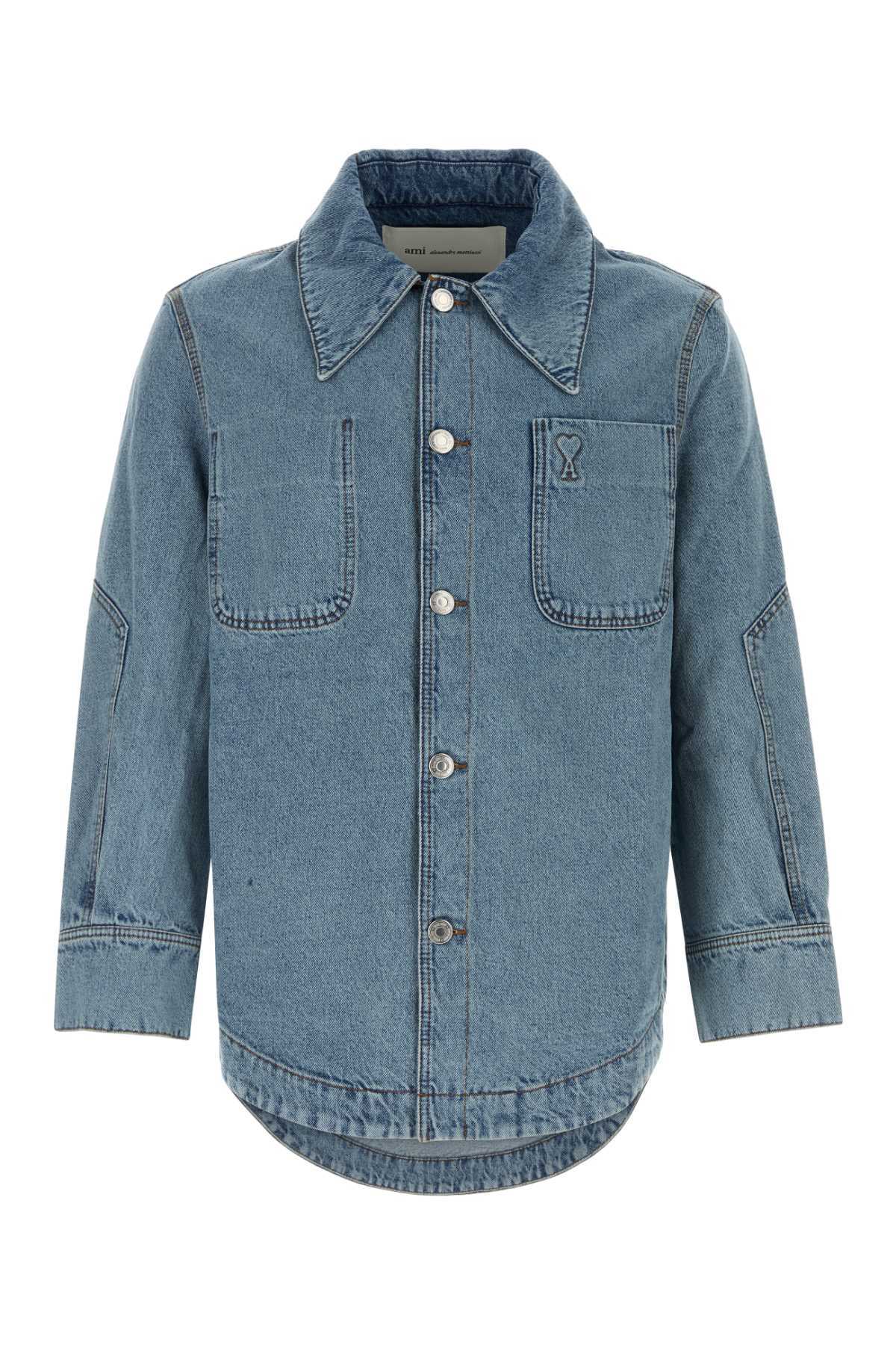 Ami Alexandre Mattiussi Denim Shirt - Bleuused - Image 1 of 2