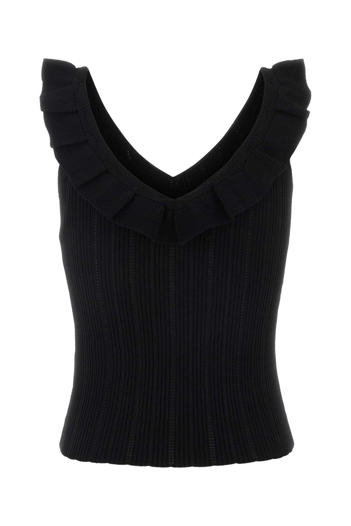 Blumarine Viscose Blend Tank Top - Black - Image 2 of 2