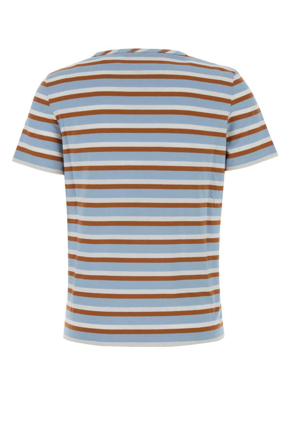 Marni Embroidered Jersey T-Shirt - Light Blue