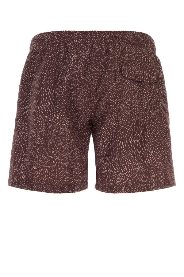 Brioni Printed Polyester Swim Shorts - Red