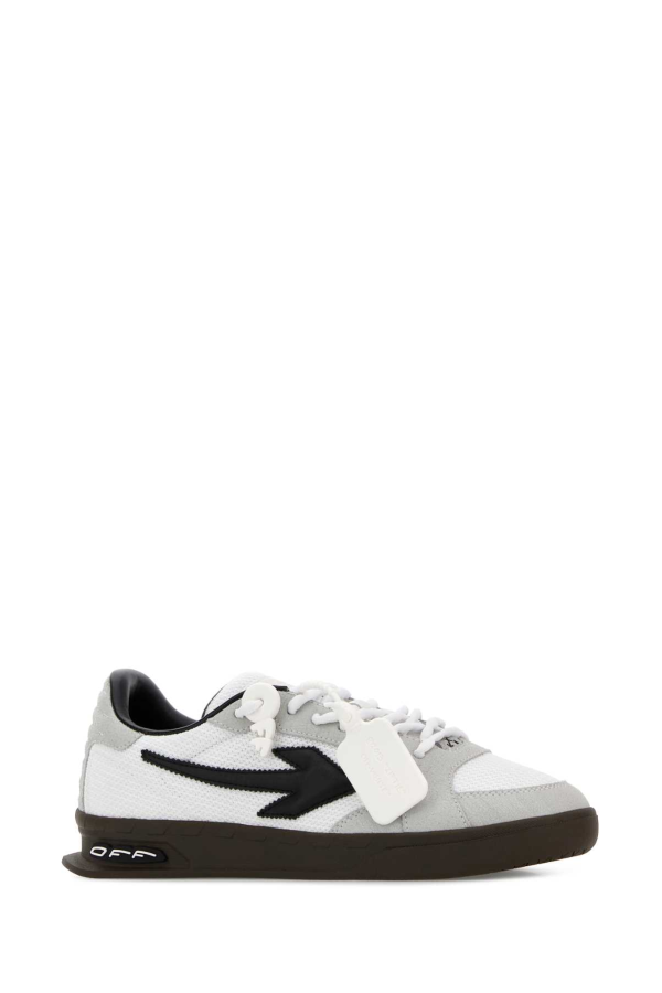 Off-White Multicolor Fabric And Suede M-end Of Play Sneakers - White/Black
