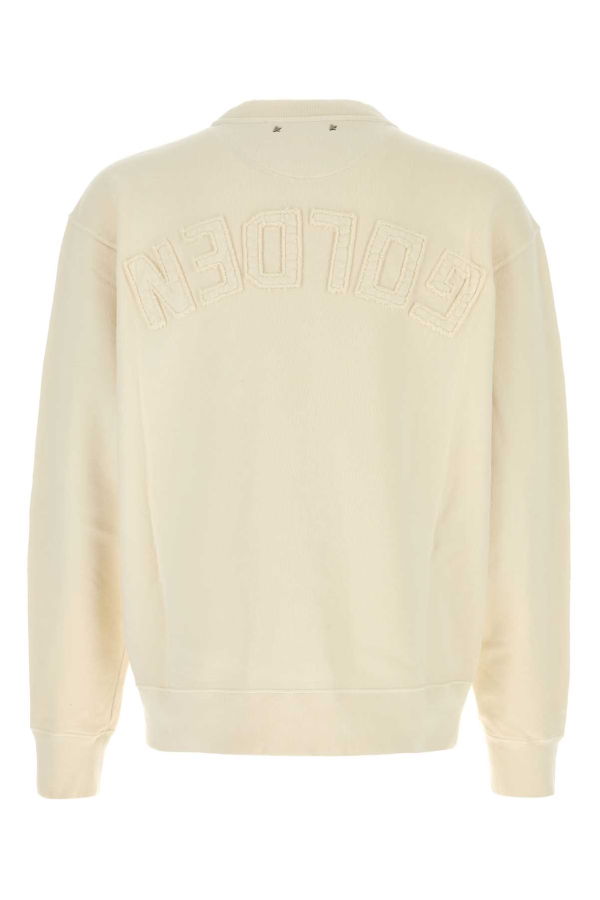 Golden Goose Ivory Cotton Oversize Sweatshirt - Heritage White