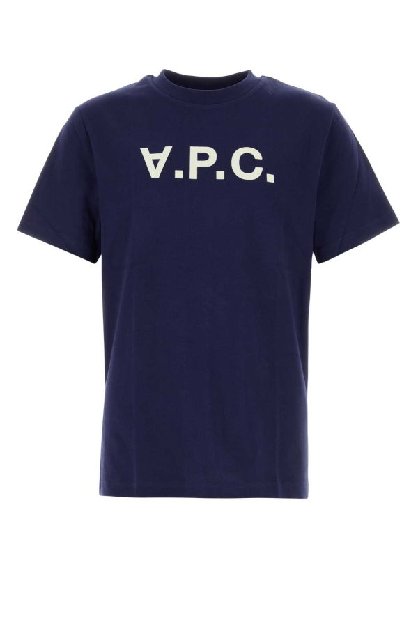 A.P.C. Navy Blue Cotton Tee