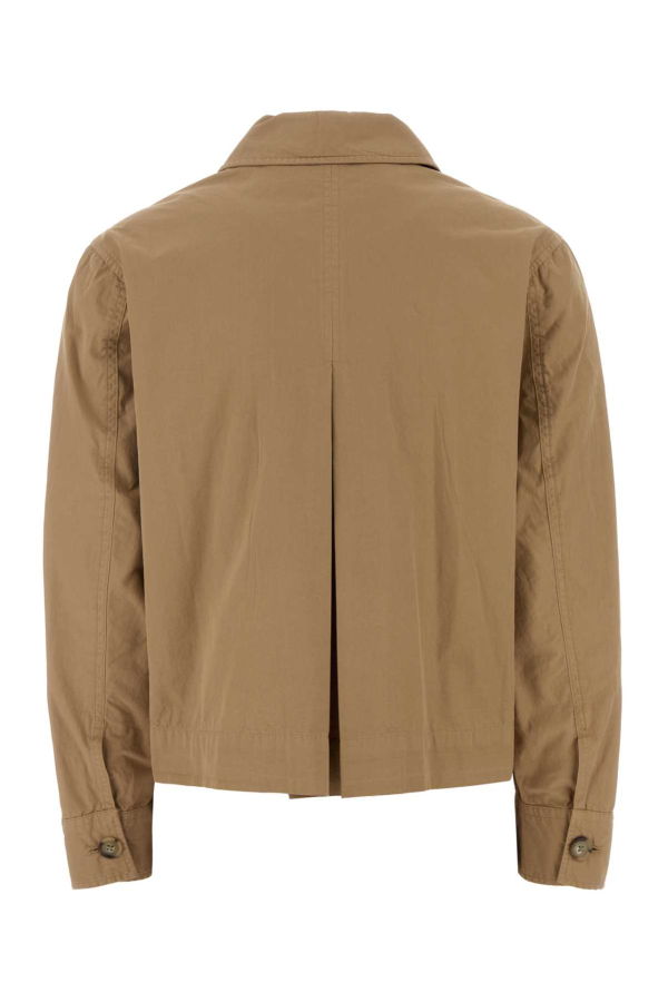 Woolrich Camel Cotton Shirt Jacket - Whitepepper