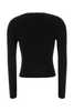 ALEXANDER WANG Black Stretch Nylon Top - Black - Thumbnail 2
