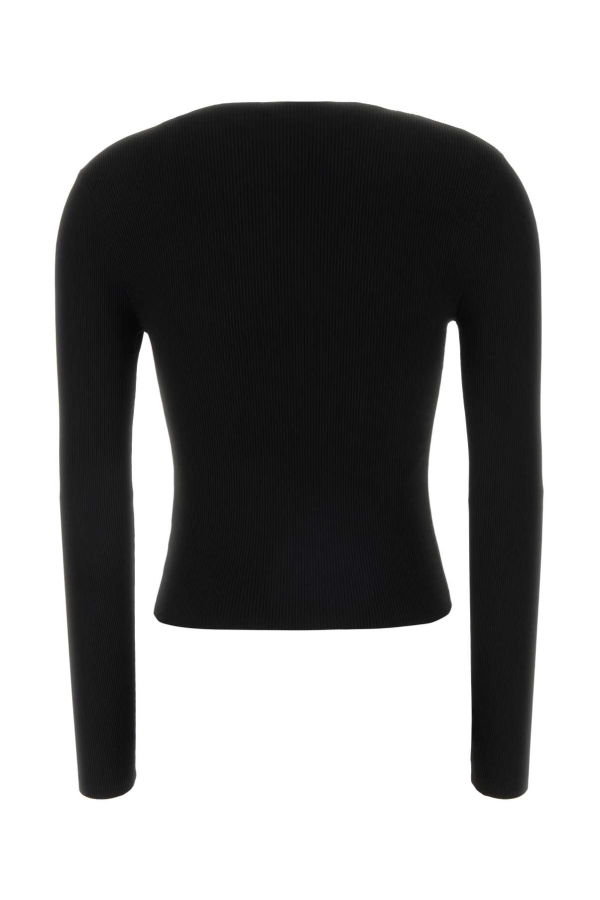 ALEXANDER WANG Black Stretch Nylon Top - Black