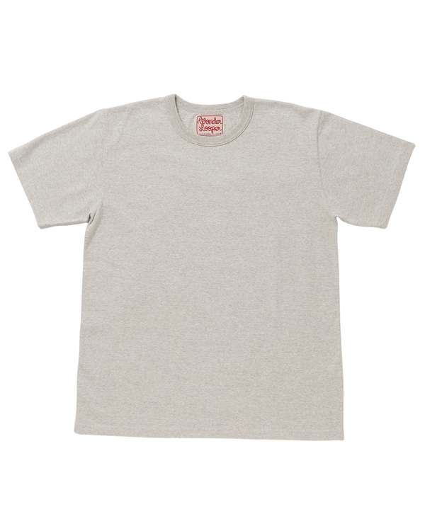 Wonder Looper ELS Recycled Slub Tee - Heather Grey Wonder Looper ELS Recycled Slub Tee - Heather Grey