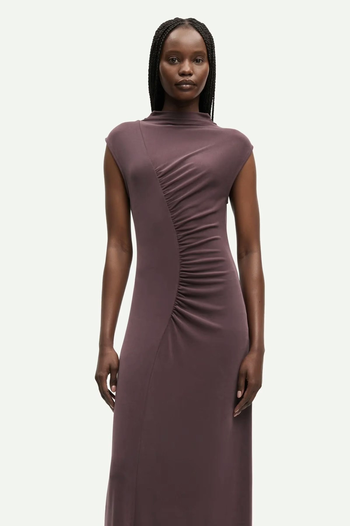 Samsøe Samsøe Saandressa Dress - Fudge - Image 8 of 8