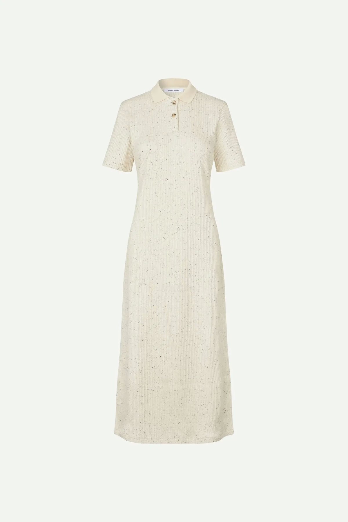 Samsøe Samsøe Sanell Polo Dress - Egret - Image 6 of 8