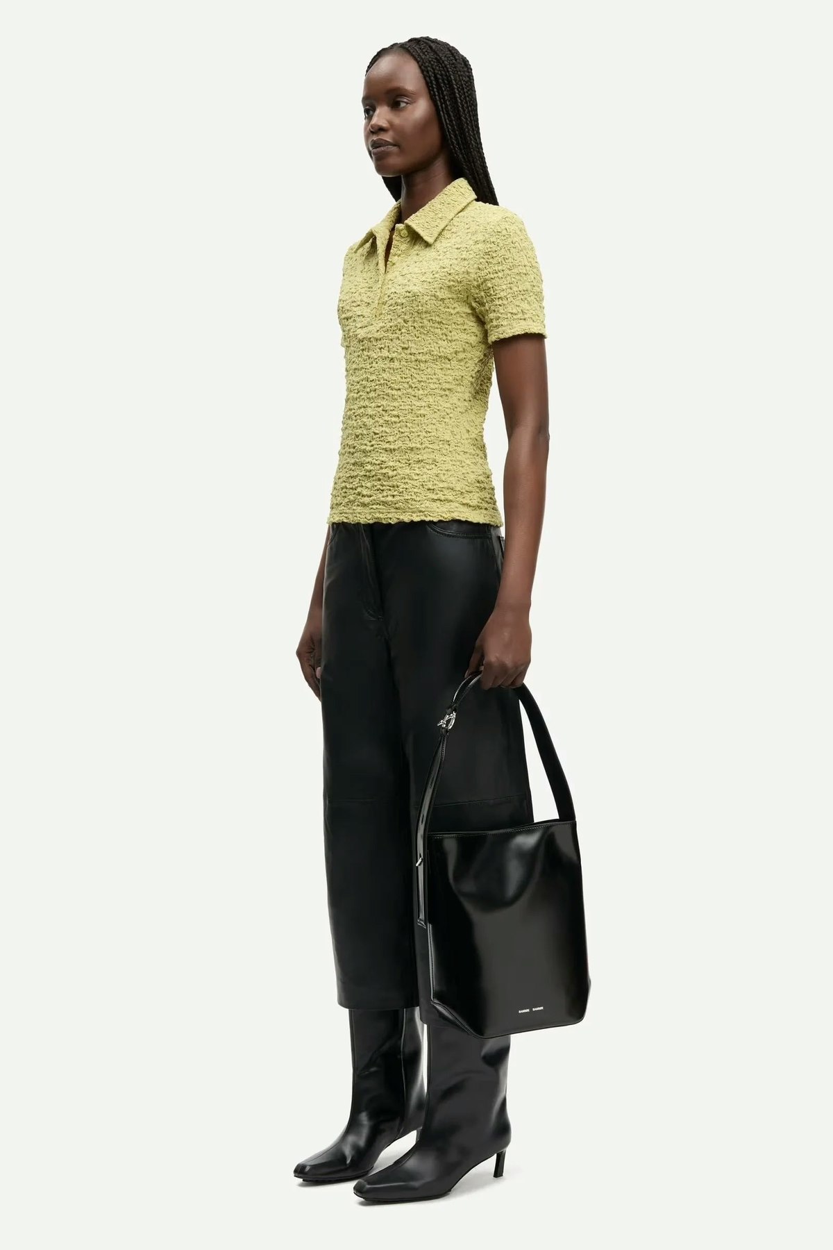 Samsøe Samsøe Sadaisy Polo Top - Image 5 of 8