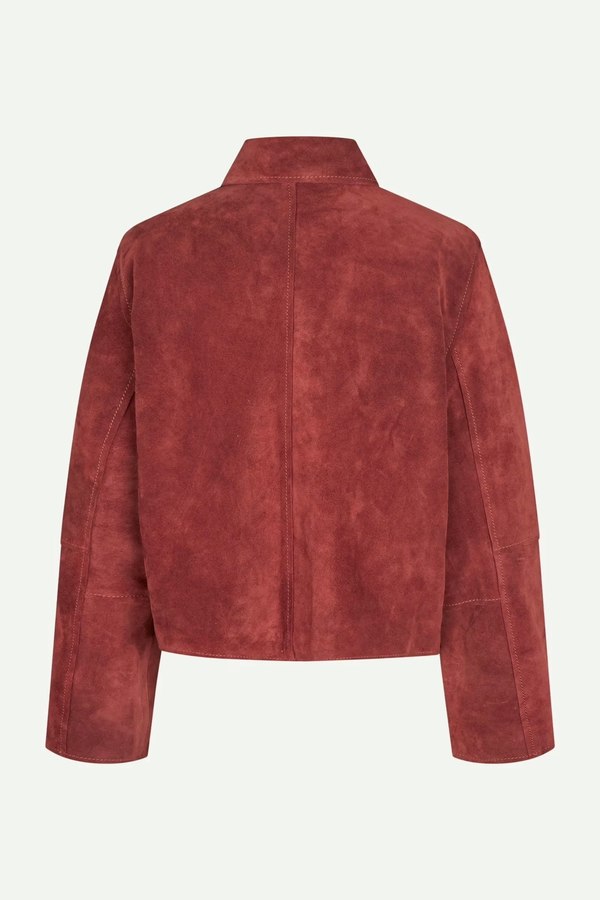 Samse Samse Salylo Suede Jacket - Red Brick