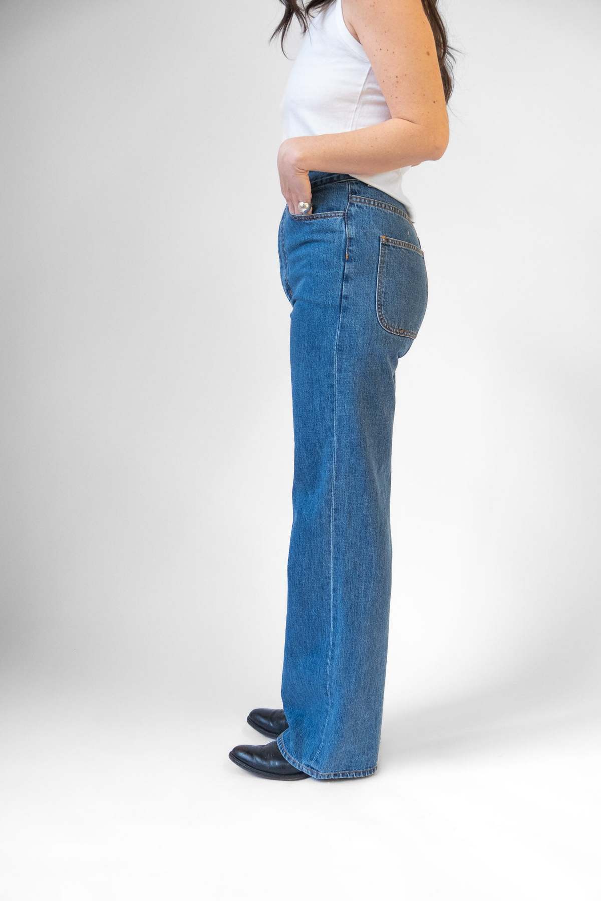 Jesse Kamm Alta Jean Pants - Cowboy Blue - Image 3 of 7