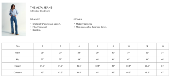 Jesse Kamm Alta Jean Pants - Cowboy Blue