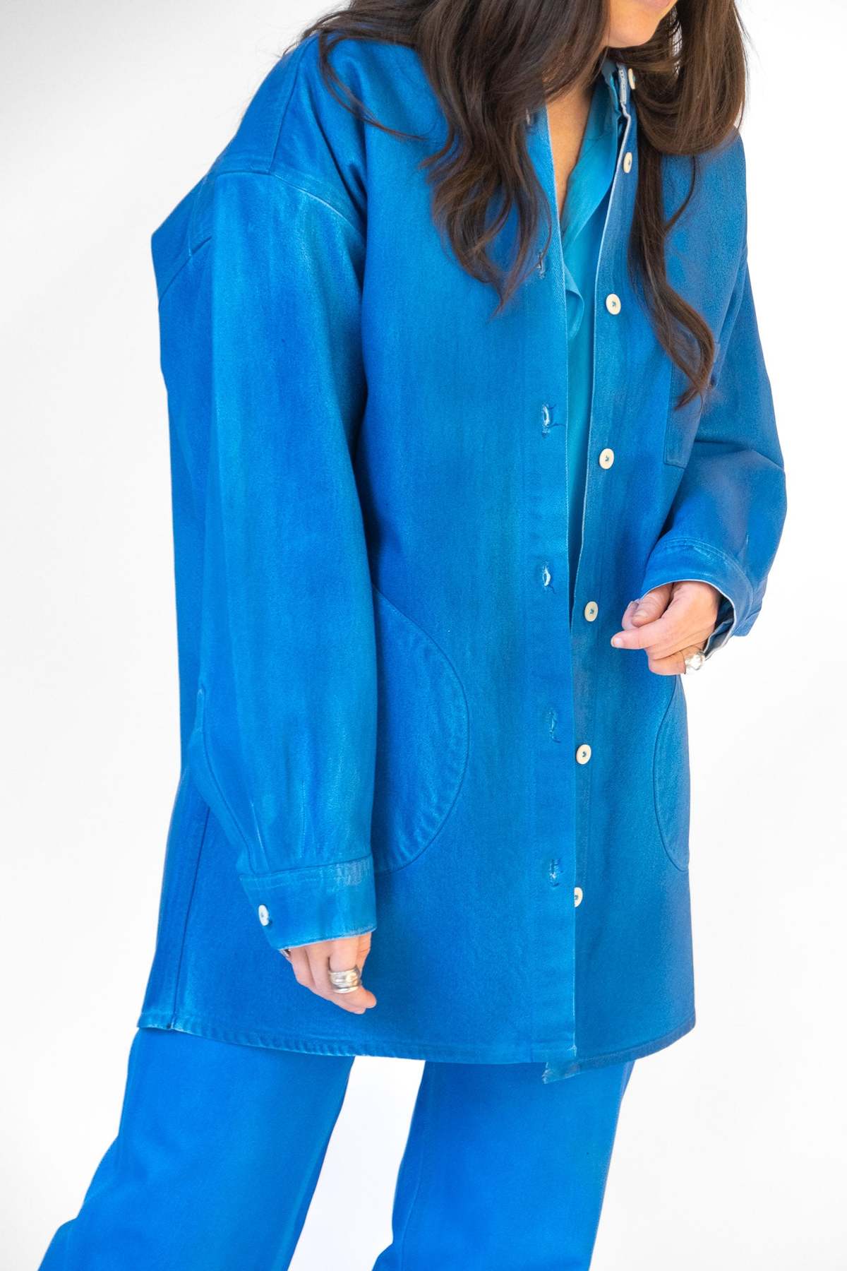 Jesse Kamm Band Collar Okuda Jacket - Image 2 of 9