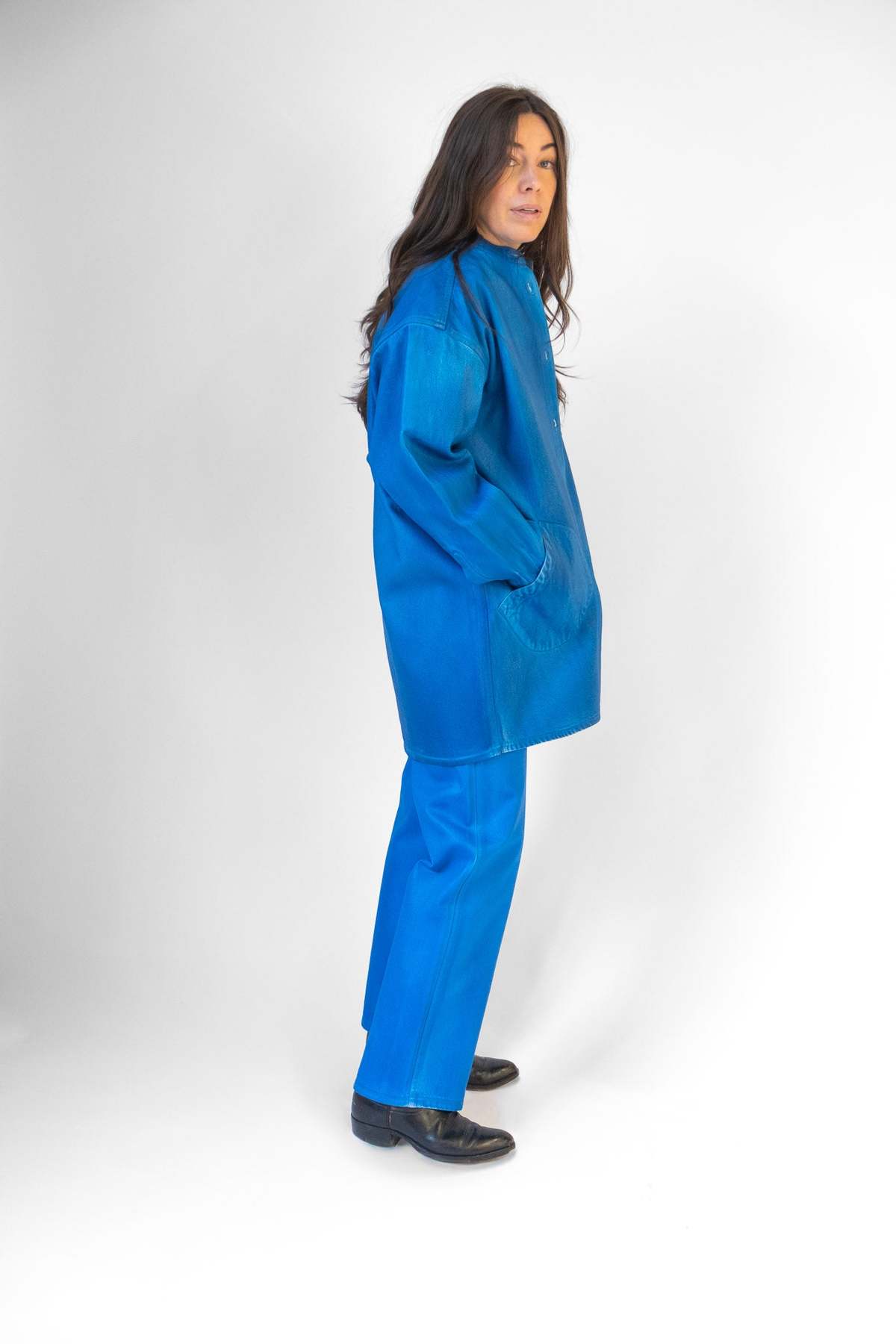 Jesse Kamm Band Collar Okuda Jacket - Image 3 of 9