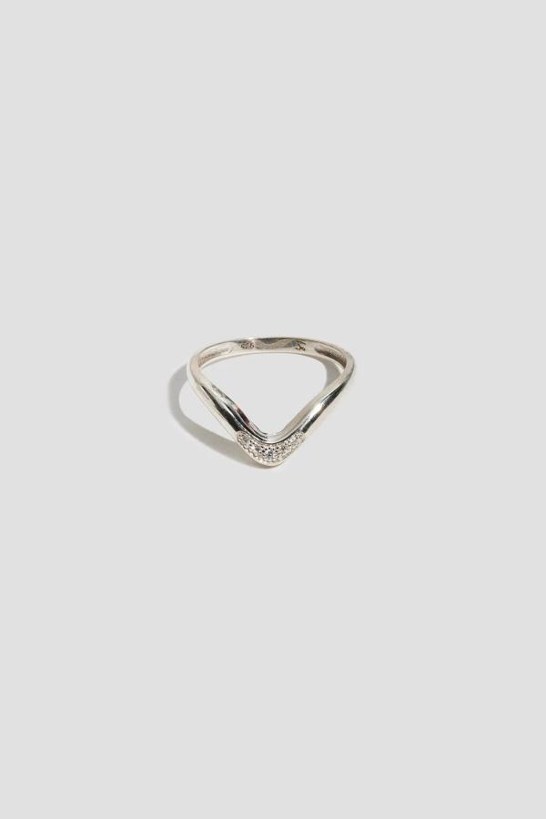 Loren Stewart Diamond Crest Band Ring