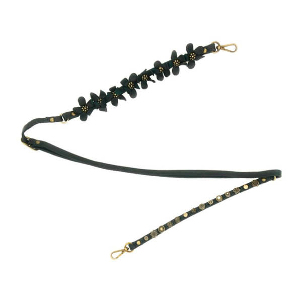 Campomaggi Flower Studs Phone Strap - Green Bottle