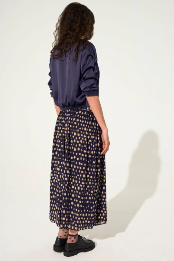 Cotélac Pleated Midi Skirt