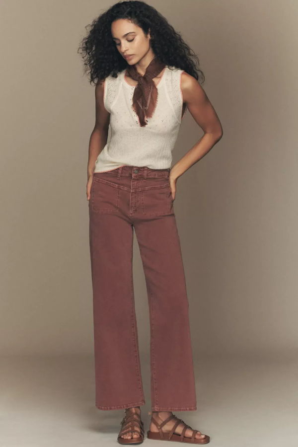 Paige Anessa High-Rise Wide-Leg Jeans