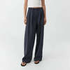 St. Agni Relaxed Pleat Pants - Ink Stripe - Thumbnail 1