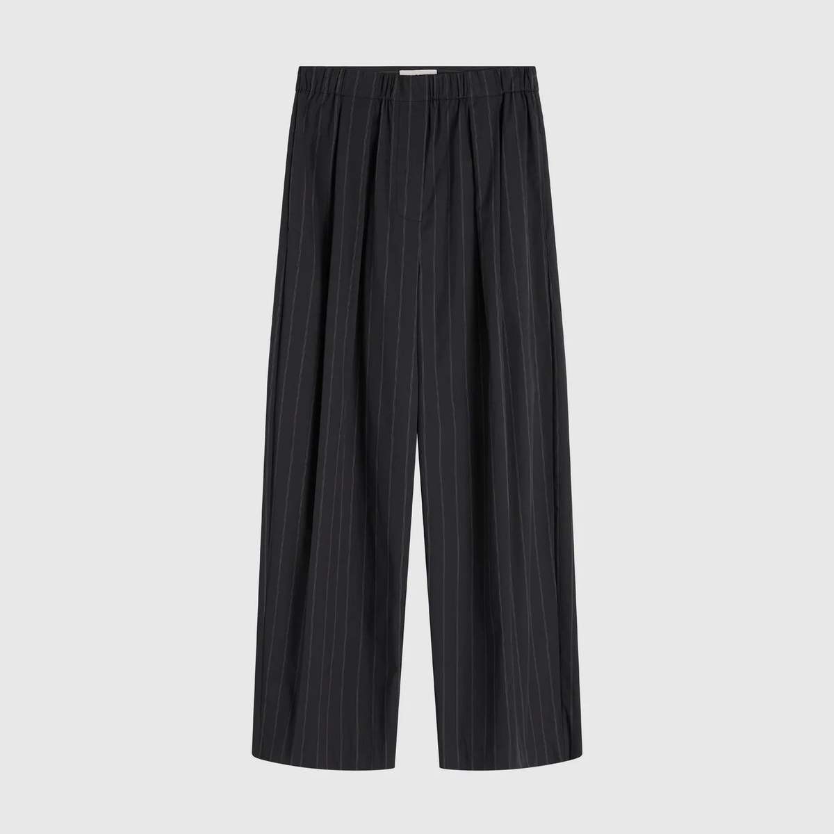 St. Agni Relaxed Pleat Pants - Ink Stripe - Image 5 of 5