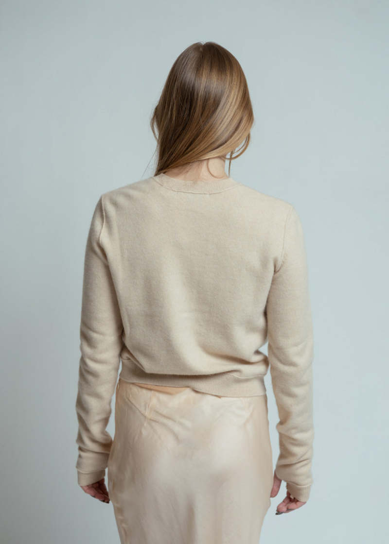 Brazeau Tricot Blonde Royal All Thumbs Cardigan - Blonde