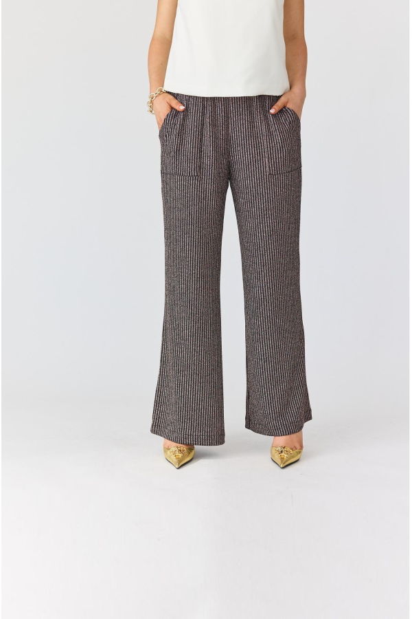 Lindsay Nicholas New York Disco Glitter Pants - Bronze