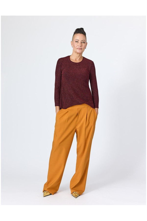 Lindsay Nicholas New York Faux Rise Pant - Marigold