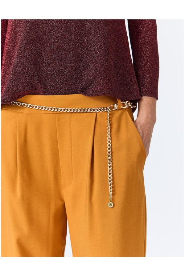 Lindsay Nicholas New York Faux Rise Pant - Marigold