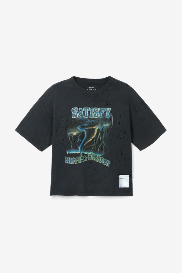 SATISFY RUNNING MothTech Muscle Tee Tank Top - Aged Black