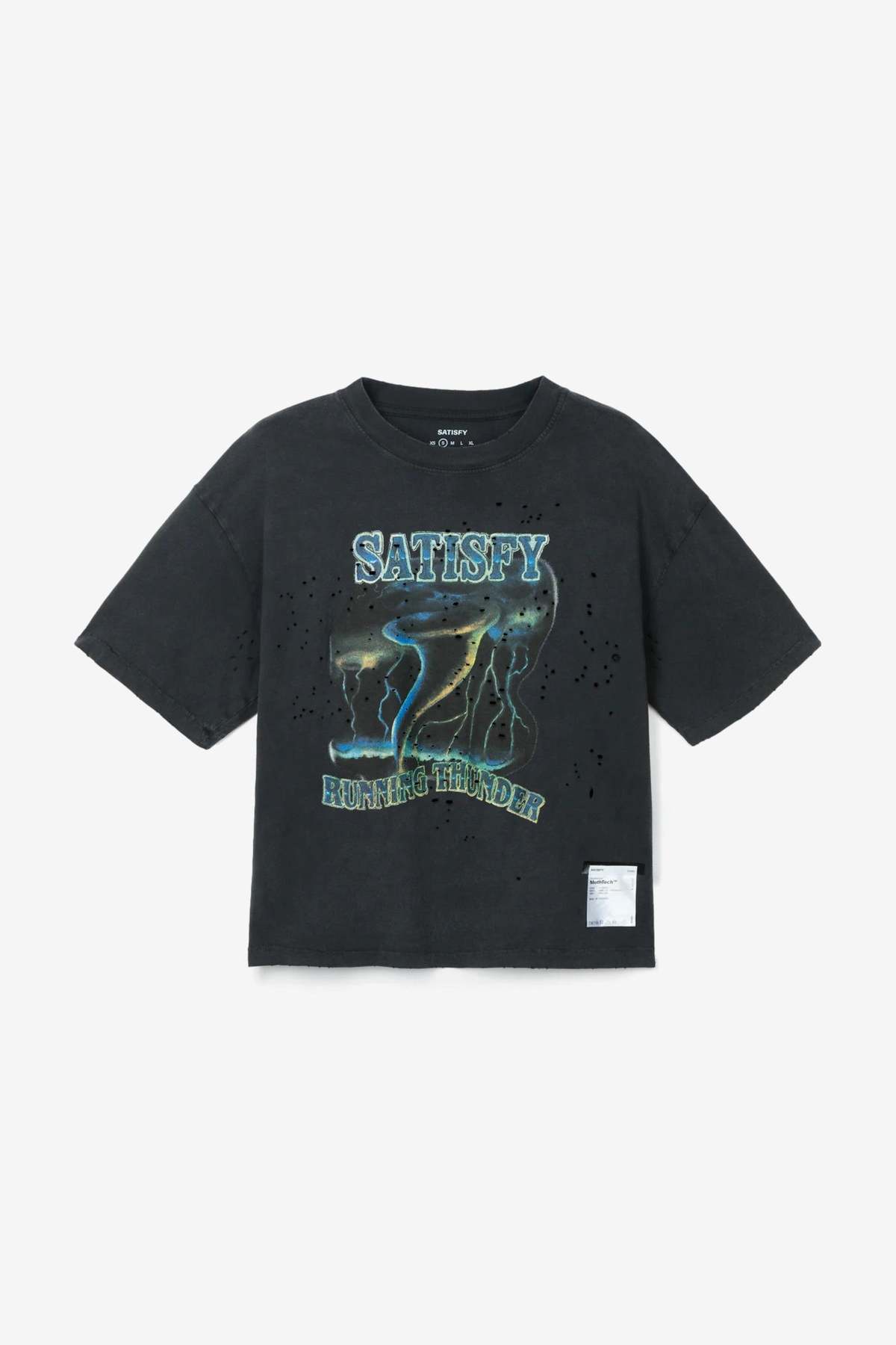 SATISFY RUNNING MothTech Muscle Tee Tank Top - Aged Black - Image 1 of 2