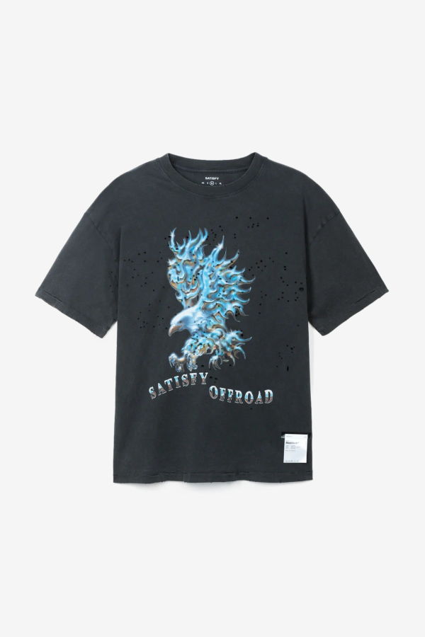 SATISFY RUNNING MothTech T-Shirt - Aged Black