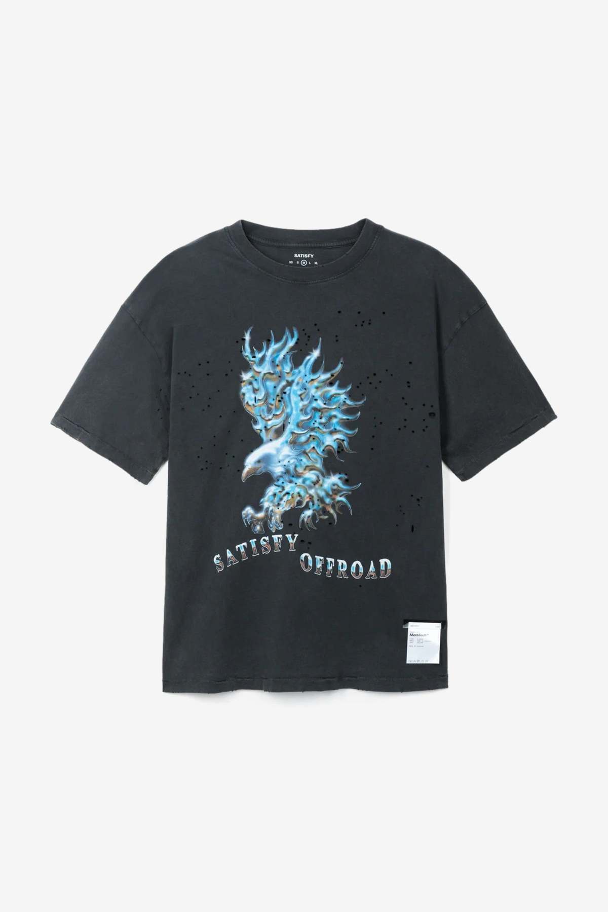 SATISFY RUNNING MothTech T-Shirt - Aged Black - Image 1 of 2