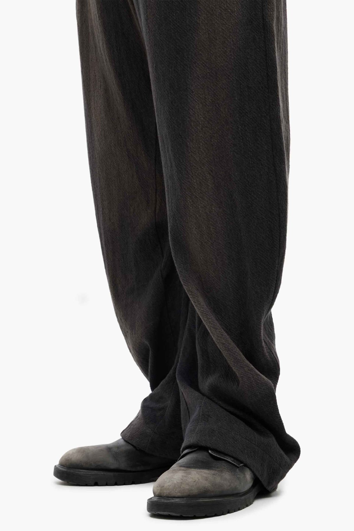 JiyongKim Sun Bleached Curved Trousers - Image 5 of 6