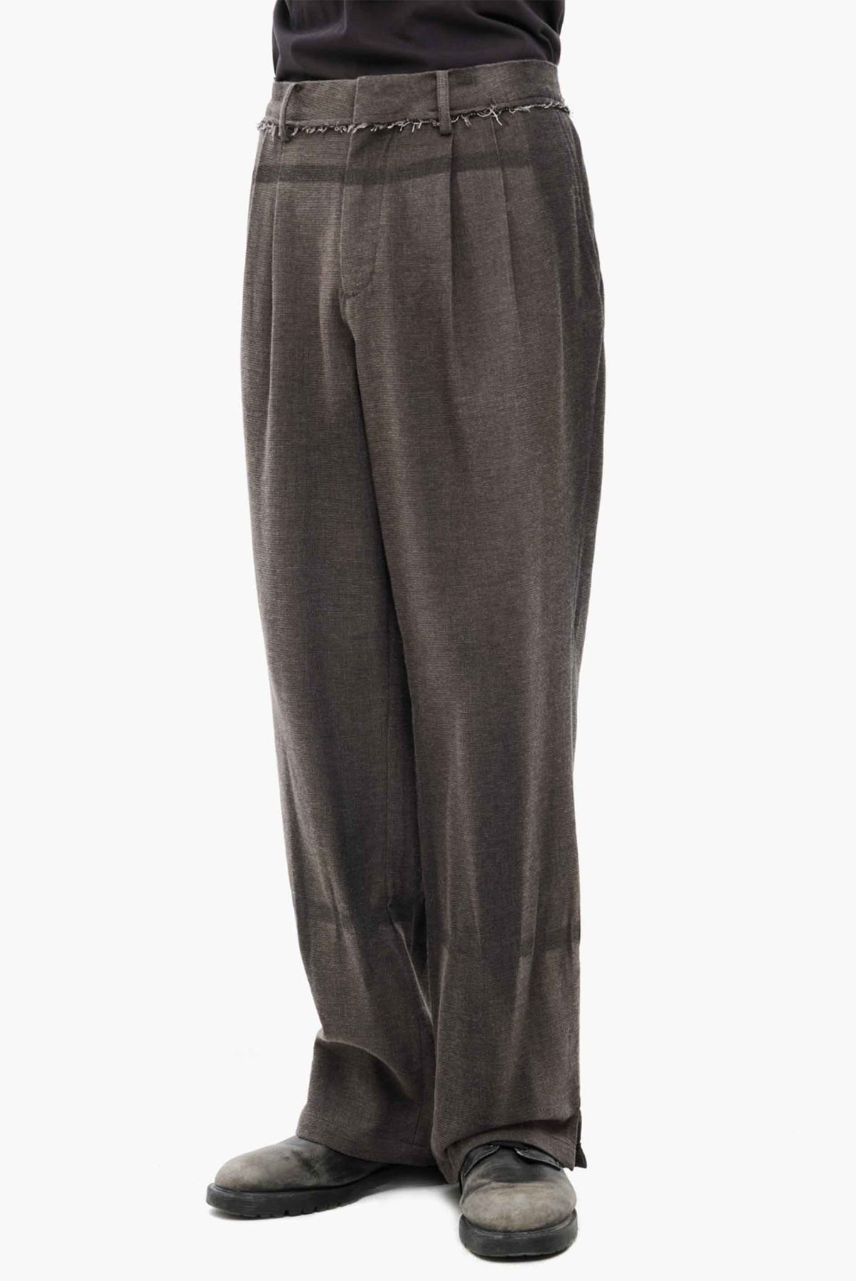 JiyongKim Sun Bleached Straight Trousers - Image 2 of 4