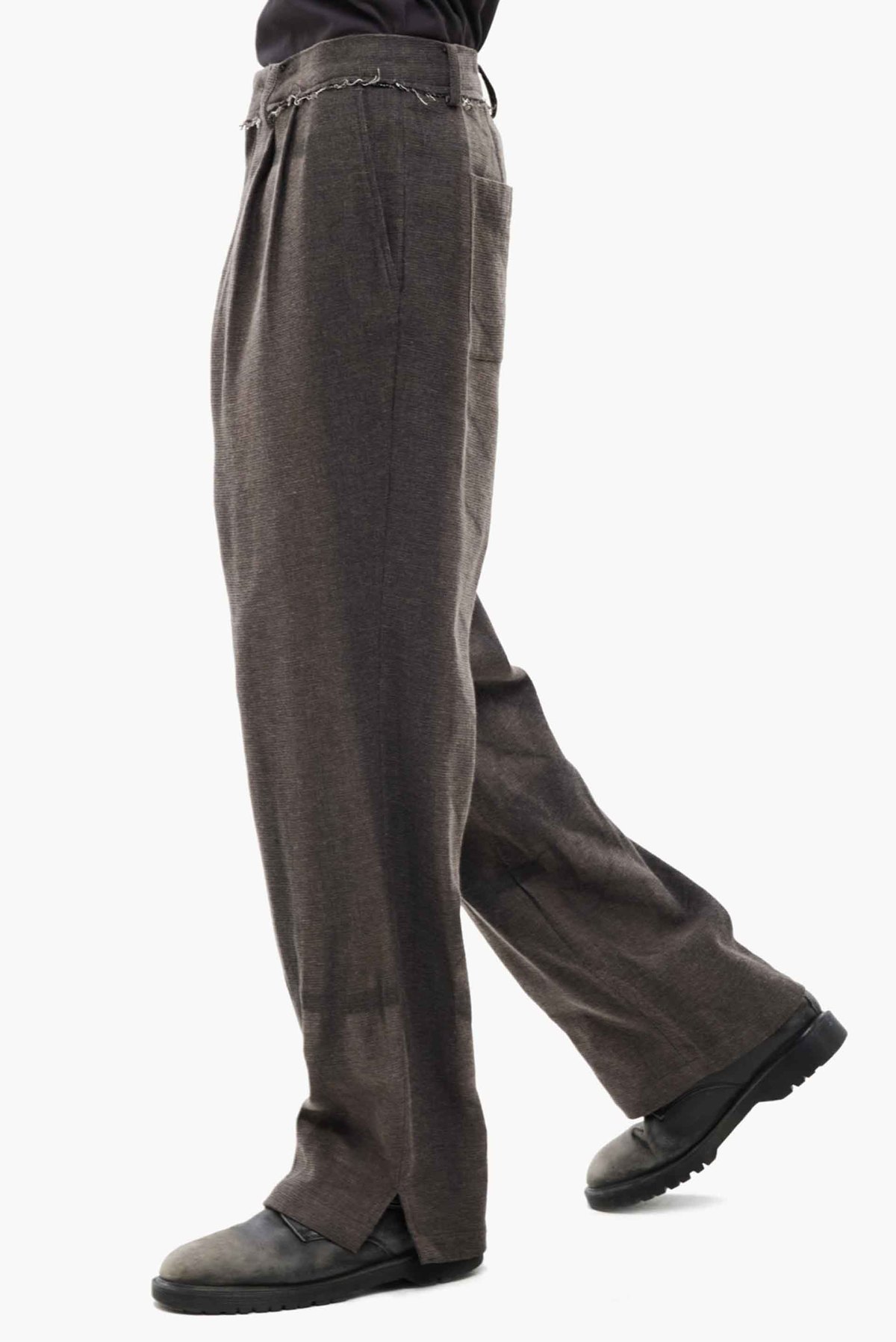 JiyongKim Sun Bleached Straight Trousers - Image 3 of 4