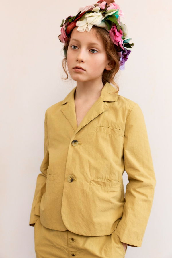 KIDS Caramel Magpie Blazer - Yellow
