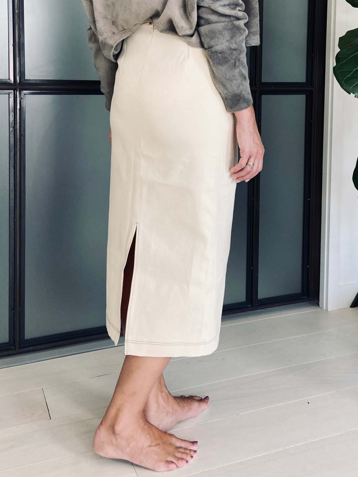 Yesaet Fekir skirt - Indigo/Vanilla/Charcoal/Sunkissed Indigo - Image 3 of 4