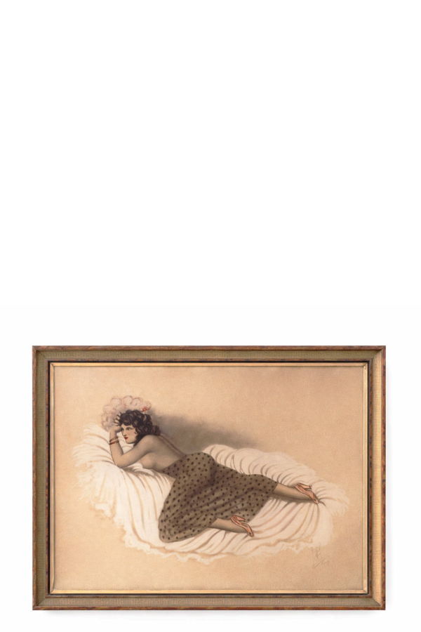 Jaroslav Štika (Czechia) Watercolor Figure Study, Wove Paper with Tonal Wash Modeling, Mid-1930s