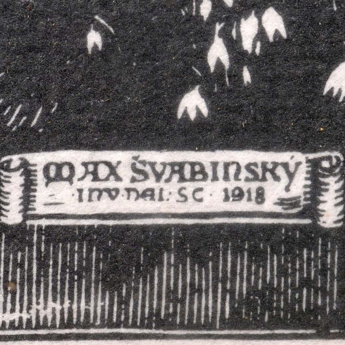 Max Švabinský (Czechia) “Předjaří”, Intaglio Print, Paradise Sonata Cycle Impression, 1918 - Image 3 of 3