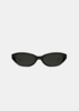 Gentle Monster Black Mimosa 01 Sunglasses - Silver - Thumbnail 1