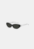 Gentle Monster Black Mimosa 01 Sunglasses - Silver - Thumbnail 3