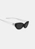Gentle Monster Black Mimosa 01 Sunglasses - Silver - Thumbnail 4