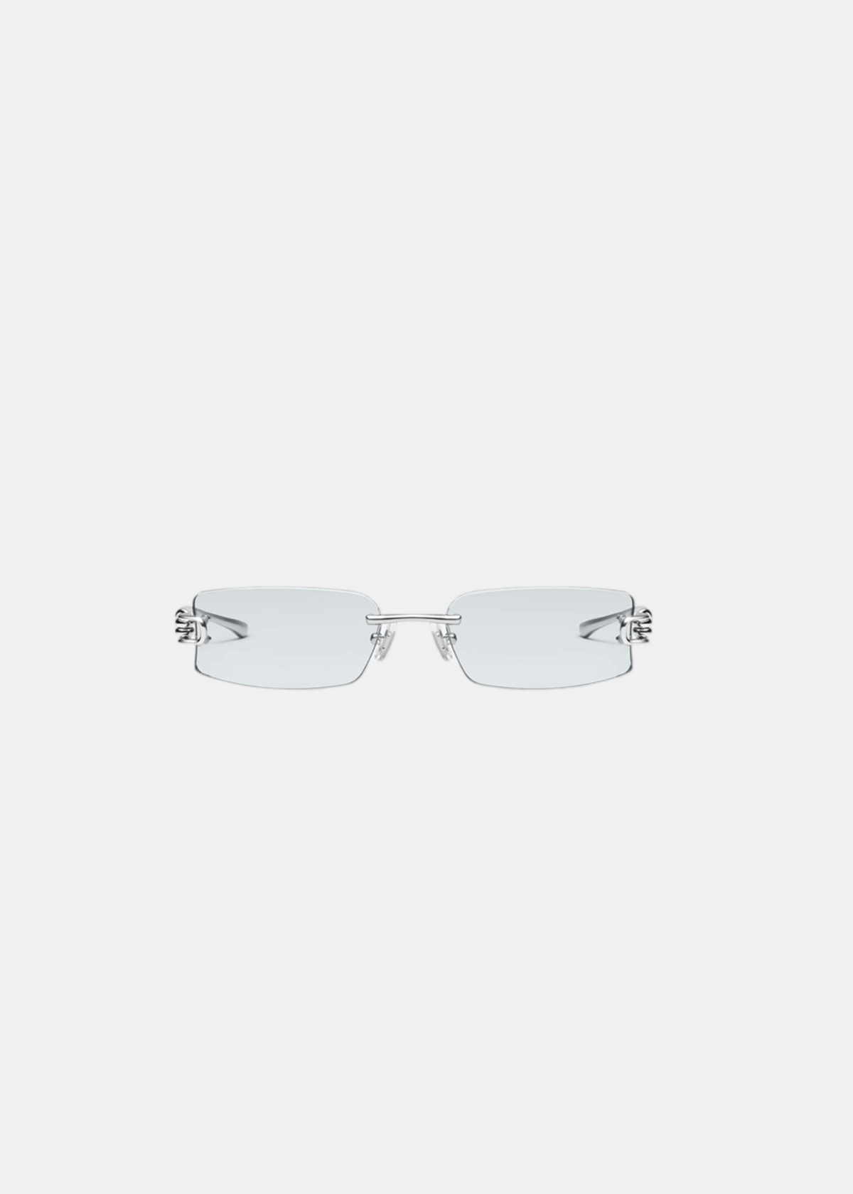 Gentle Monster Gamot 02 (GR) Sunglasses - Silver - Image 1 of 5