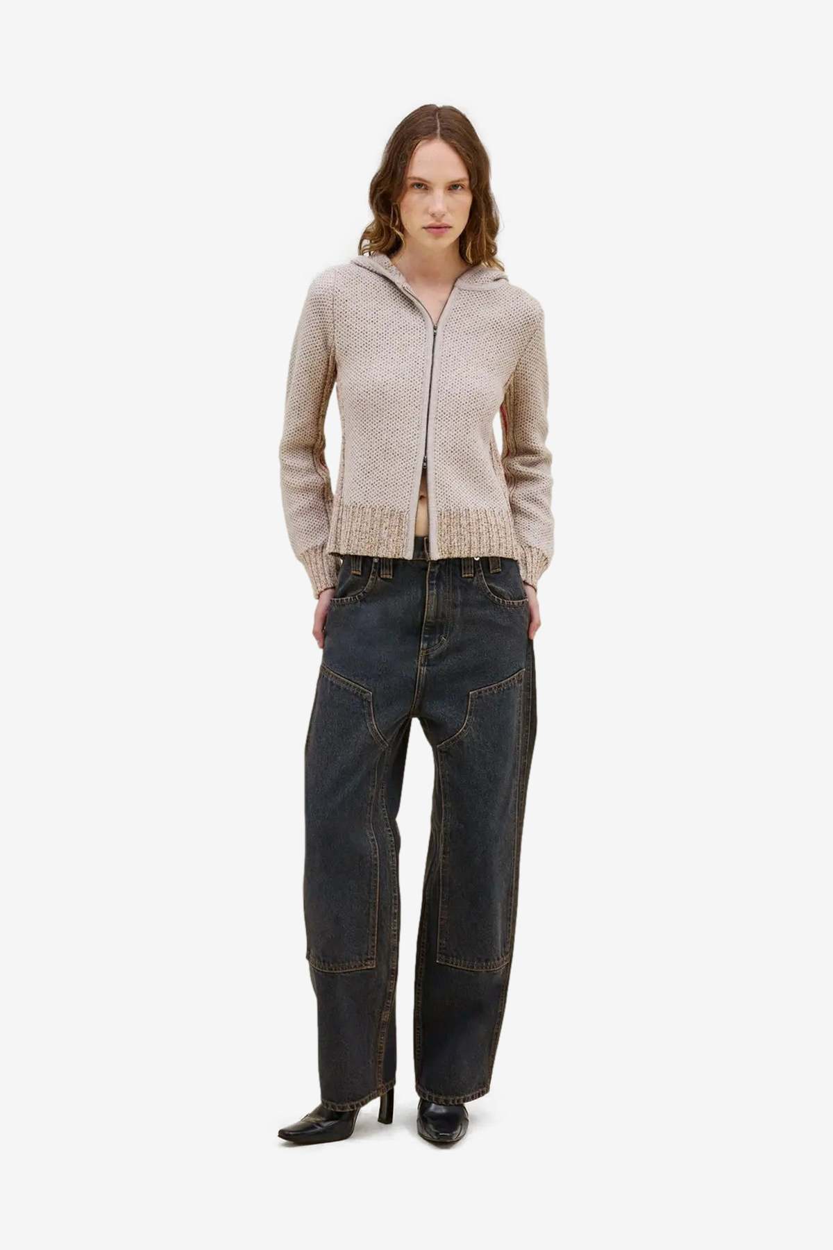 ECKHAUS LATTA Double Knee Baggy Jean - Valencia - Image 2 of 5