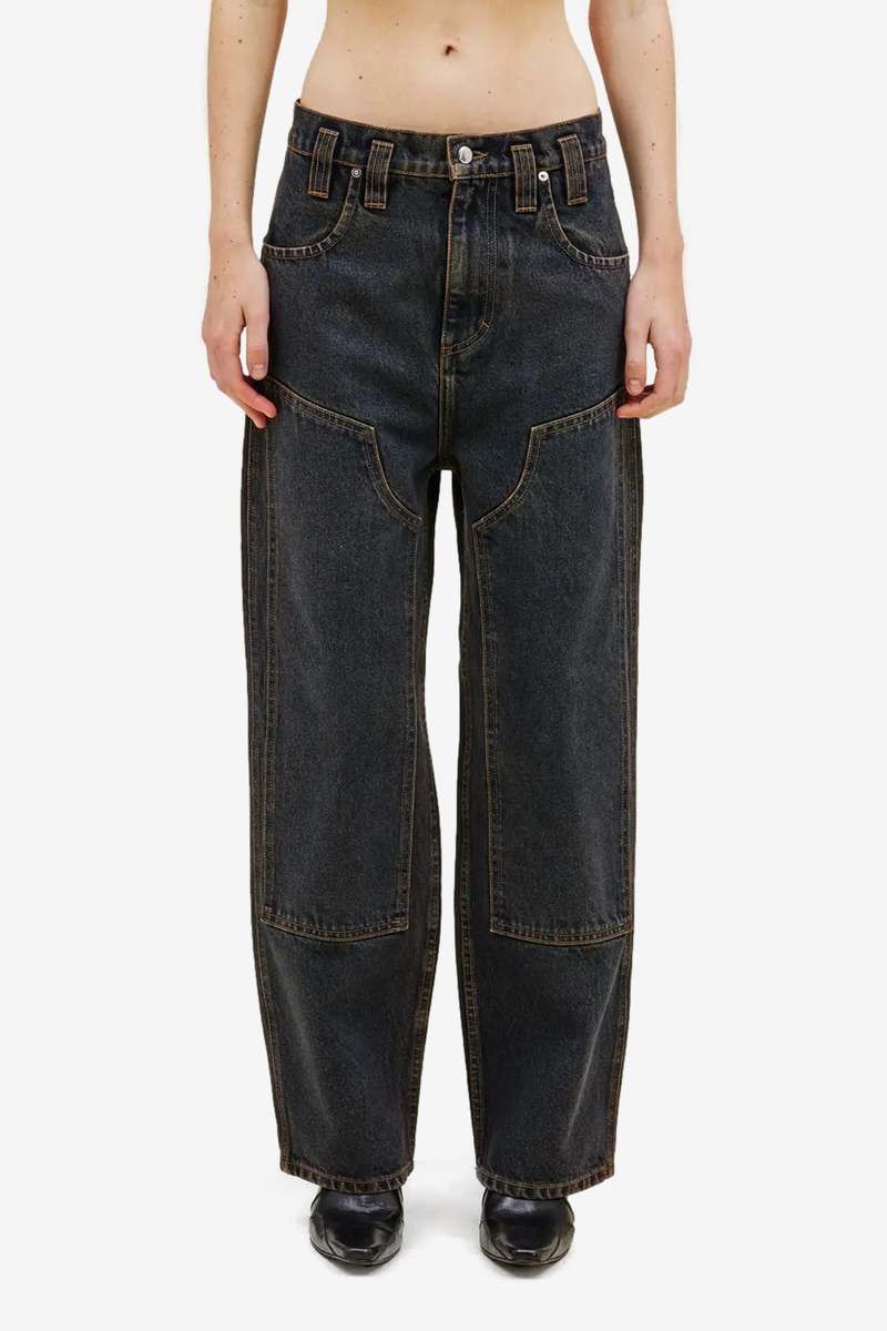 ECKHAUS LATTA Double Knee Baggy Jean - Valencia